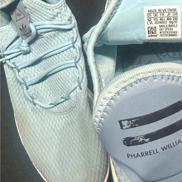 adidas Light Blue Sneakers-Pharrell Williams size 12-#485 - Picture 3 of 3
